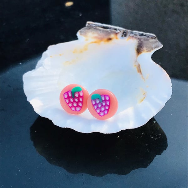 Grape Expectations fruity summer stud earrings