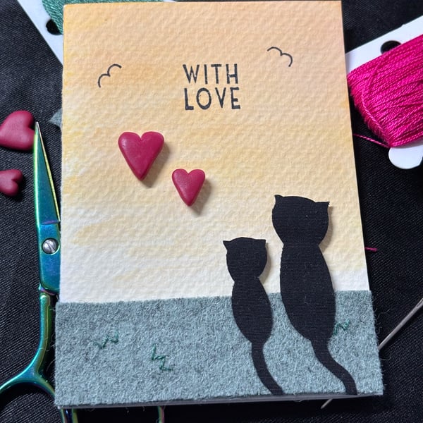 Big Cat Little Cat Card (Version 1)