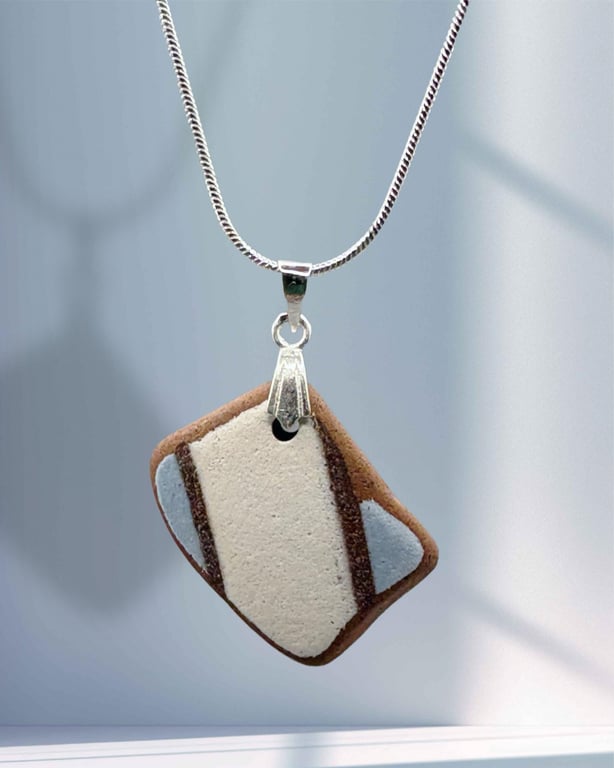 Sea pottery necklace 