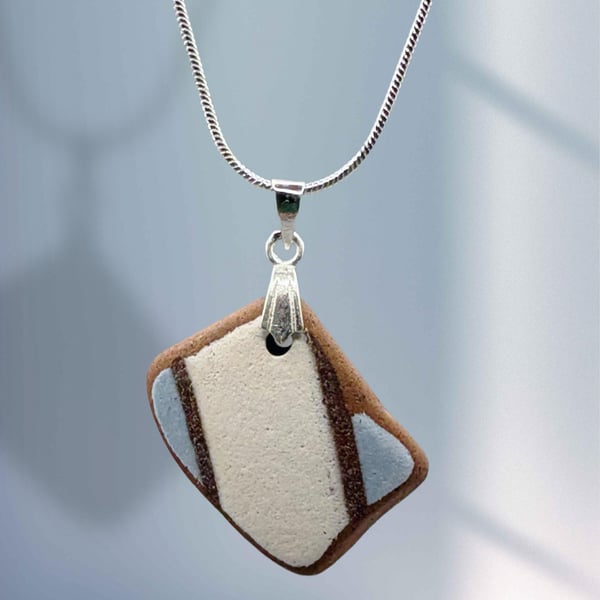 Sea pottery necklace 