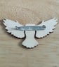 Pyrography barn owl brooch - Image 4