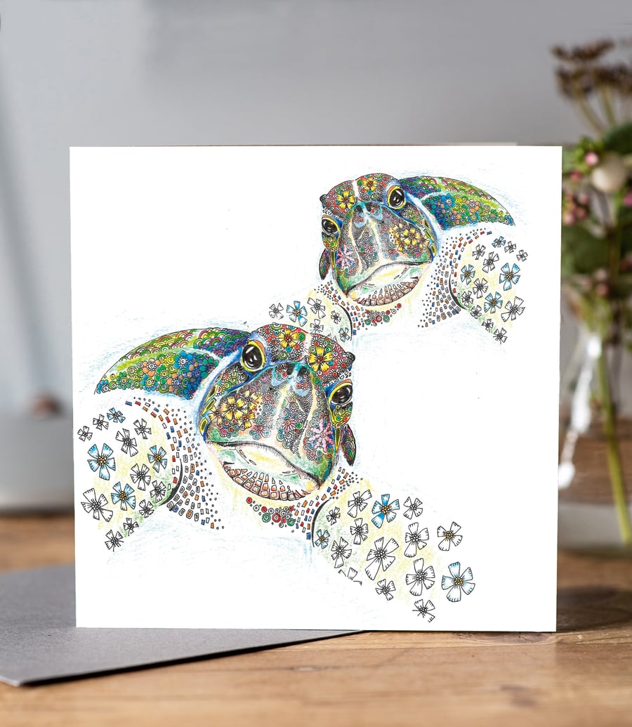 Sea Turtle Greeting Card 