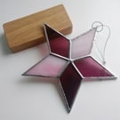 Stained Glass Star - Pink