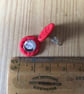 Dorset Button Earrings, Scarlet - Image 3