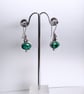 Malachite dangle earrings - Image 3