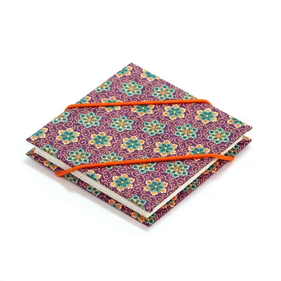 Small Handmade Travel Watercolour Sketchbook For Artists in Purple