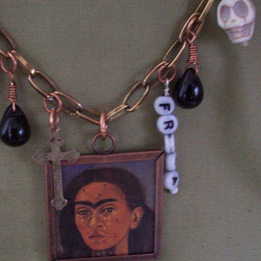 Frida Kahlo Broken Column Necklace