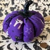 Fragranced Purple Black and White Cat Pumpkin