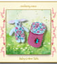 Reserved for Carol - Petal Rosewood - A Baby Pip Squeak in a Sleeping Bag