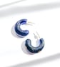 Watercolour Resin Hoop Earrings - Image 5