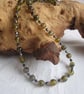 Dragon Stone - Agate & Czech Fire Polished Glass Necklace - Image 3