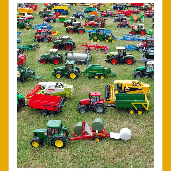Farm Toys Greeting Card A5