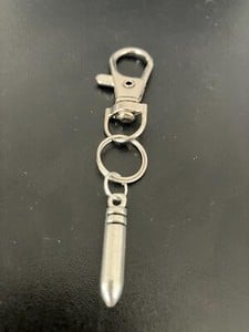 bullet keyring bag charm zip puller swivel clip on key chain lanyard