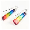 glass rainbow earrings