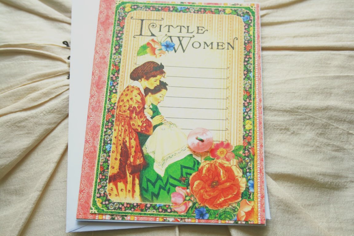 Little Women Card - Vintage-style Card - Blank Greeting Card - Card for Teacher