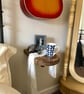 Bedside Table, Handmade Small Table, Wall hung Table, Shelf, Reclaimed Antique E - Image 10
