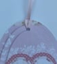 Happy anniversary heart and butterfly dimensional card and gift tag - Image 9