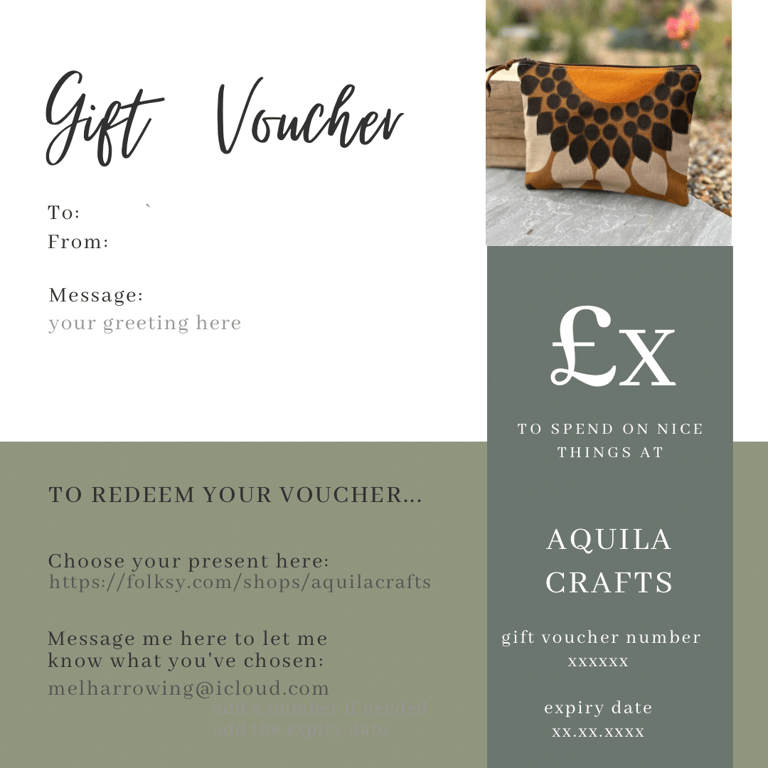 Aquila Crafts Gift Voucher