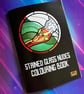 Stained glass nudes colouring book - 10 pages to colour plus art