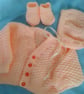 3 Piece Moss Stitch Cardigan Set for Baby, Gift Idea for Babies, Custom Make - Image 10