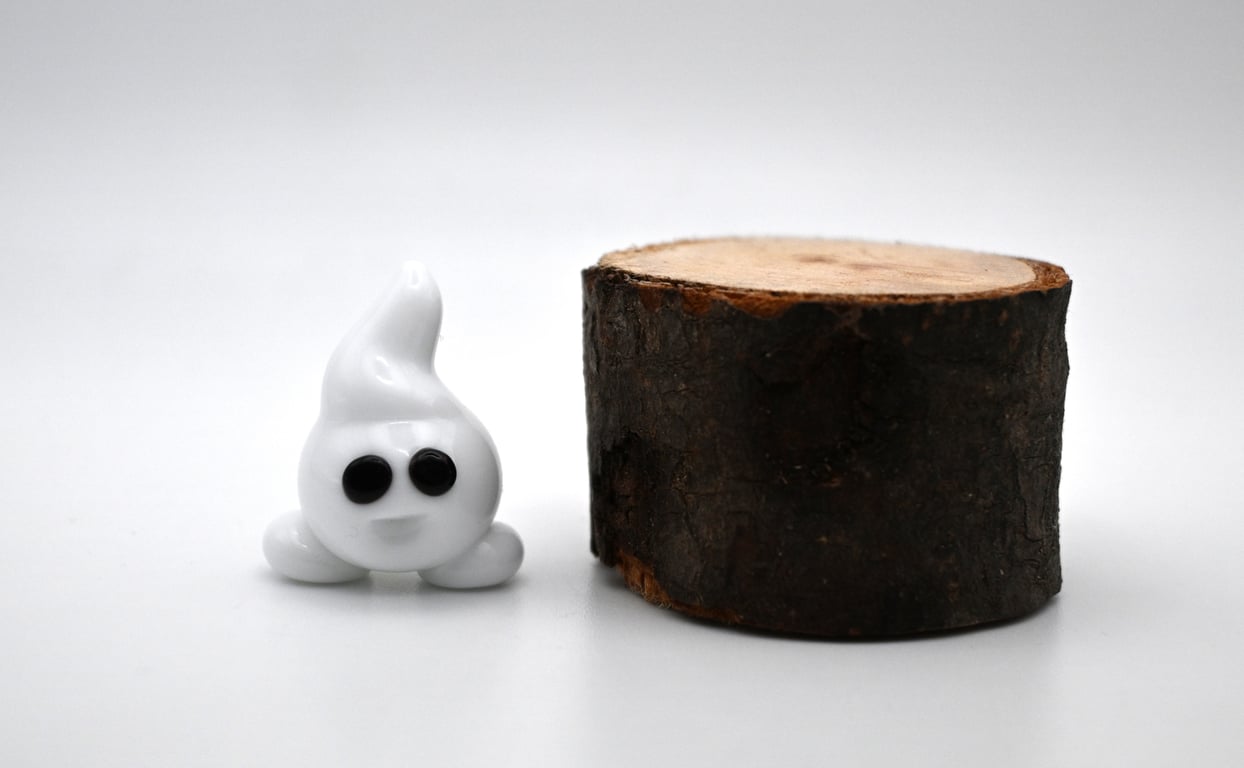 small glass ghost figure