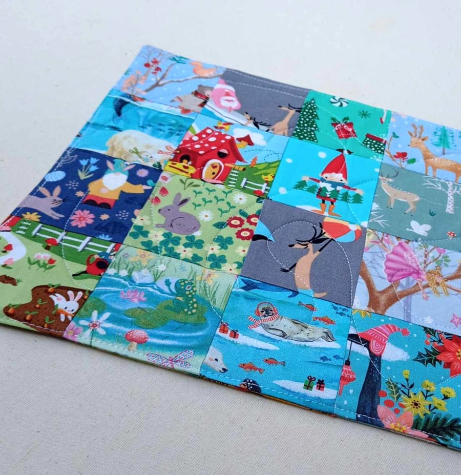 I spy game - reversible activity toy mats including Christmas and Easter themes