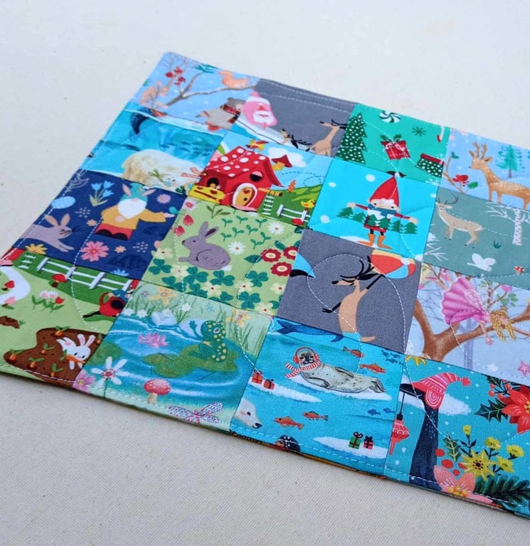 I spy game - reversible activity toy mats including Christmas and Easter themes