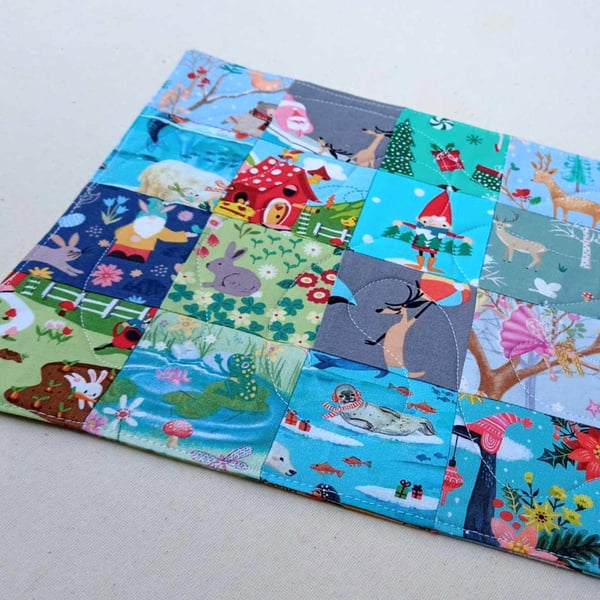 I spy game - reversible activity toy mats including Christmas and Easter themes