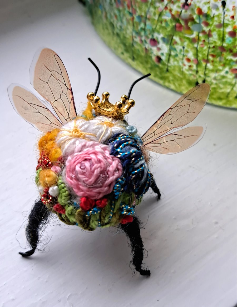 Embroidered Queen Bee 