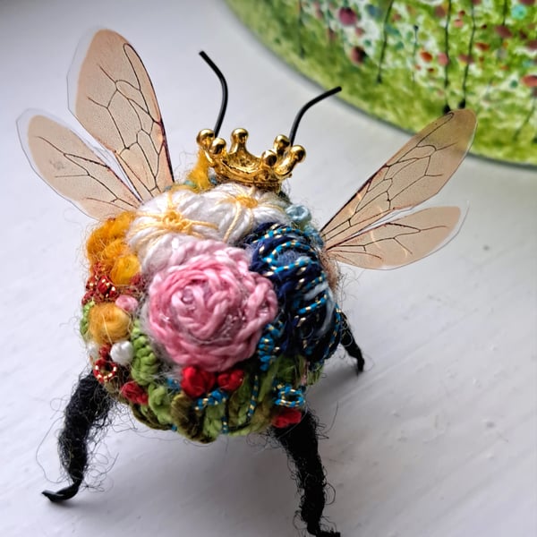 Embroidered Queen Bee 