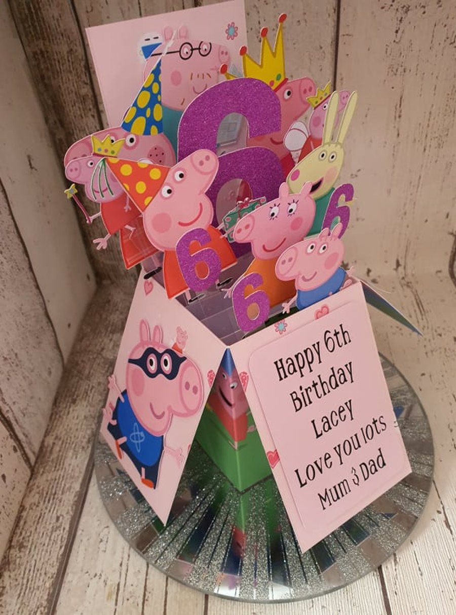 Peppa Pig Birthday Pop-Up Card