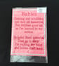 New Mum Gift. Nursery Rhyme ‘Babies‘  Ready for You to Frame. Pink or Blue. - Image 6