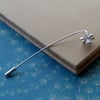 Silver Daffodil Brooch Pin
