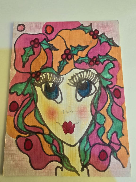 Christmas Fairy Drawing 