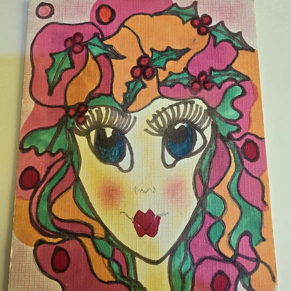 Christmas Fairy Drawing 