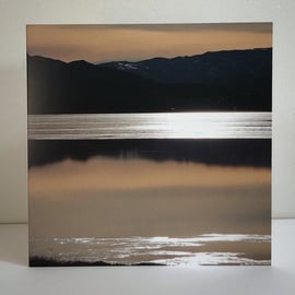 DUSK, ICELAND-BLANK GREETINGS CARD