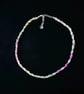 Silver Chainmaille Chain And Pastel Rainbow Crystal Twist 17-19 Inch - Image 6