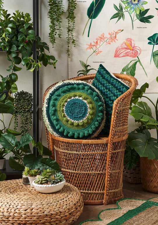 Rainforest Canopy Cushion pattern