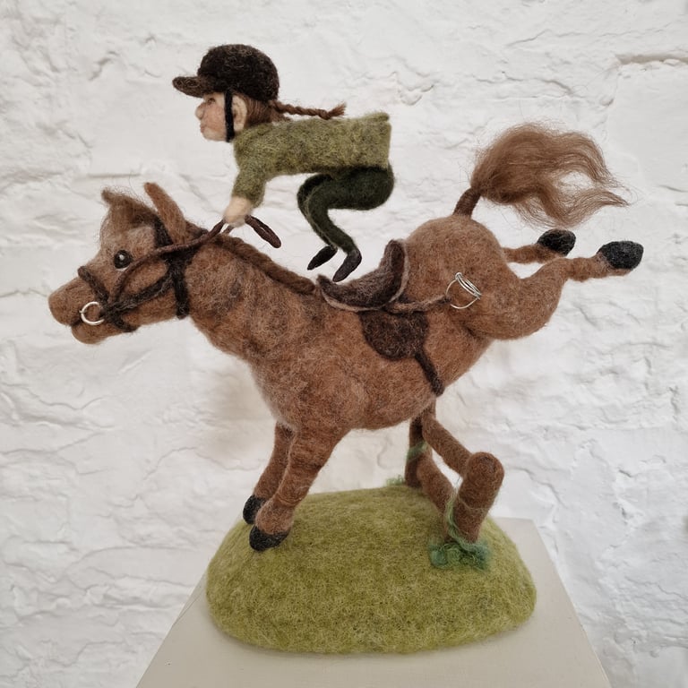Pony Tales - a wool sculpture