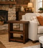Rustic Solid Wood Side Unit - Handmade storage table - Living room coffee table  - Image 3