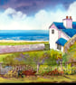 The Old Rectory, Gower Peninsula, Original Watercolour, in 14 x 11 '' Mount - Image 1