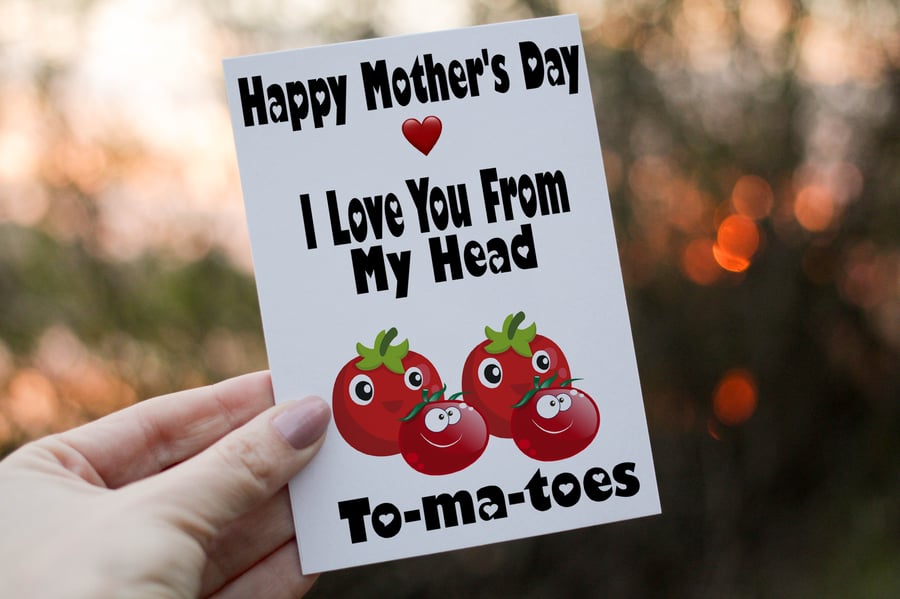 Love You From Head To Toes Mother's Day Card, Wonderful Mum, Card for Mum