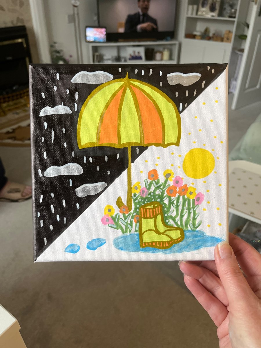 Image of Umbrella & wellies picture 