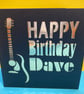 Personalised Guitar Birthday Card - Image 3