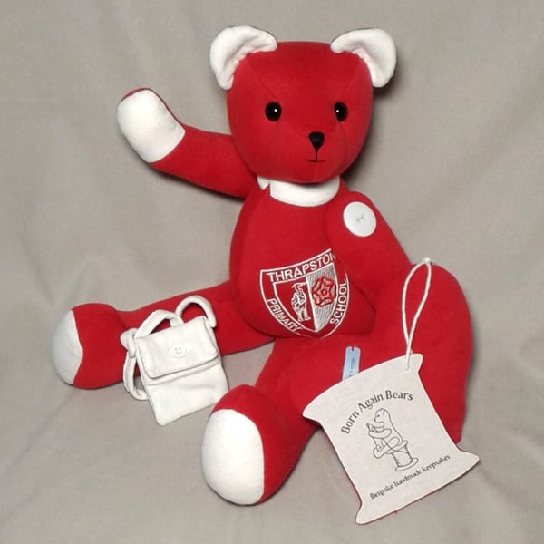 Memory, keepsake bespoke bear to cherish forever. 