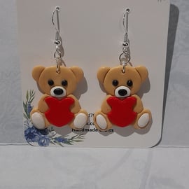Teddy Bear Earrings 