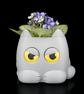 Grumpy Cat Self-Watering Planter – Cute 3D Printed Cat Flower Pot, Indoor Plant 
