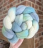 Hand Dyed Targhee Top 99g Spinning Fibre - Calm - Image 2