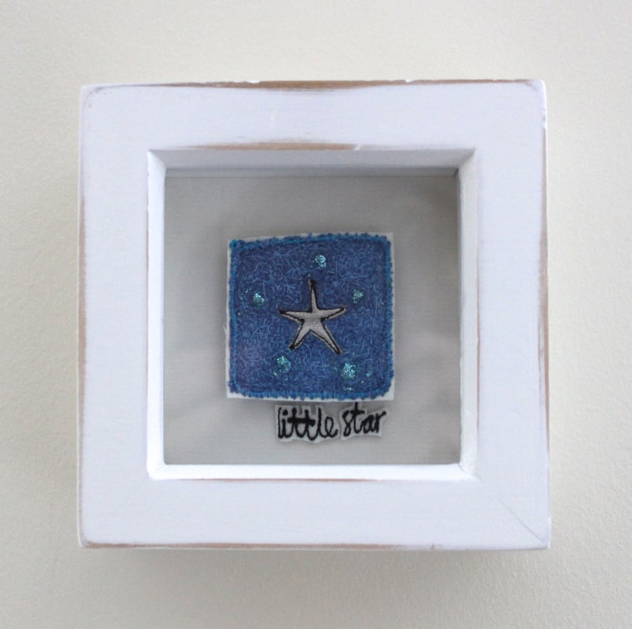 'Little star' - Framed Textile