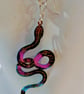 Anodised Stainless Steel Snakes on Sterling Silver Earwires - Image 2